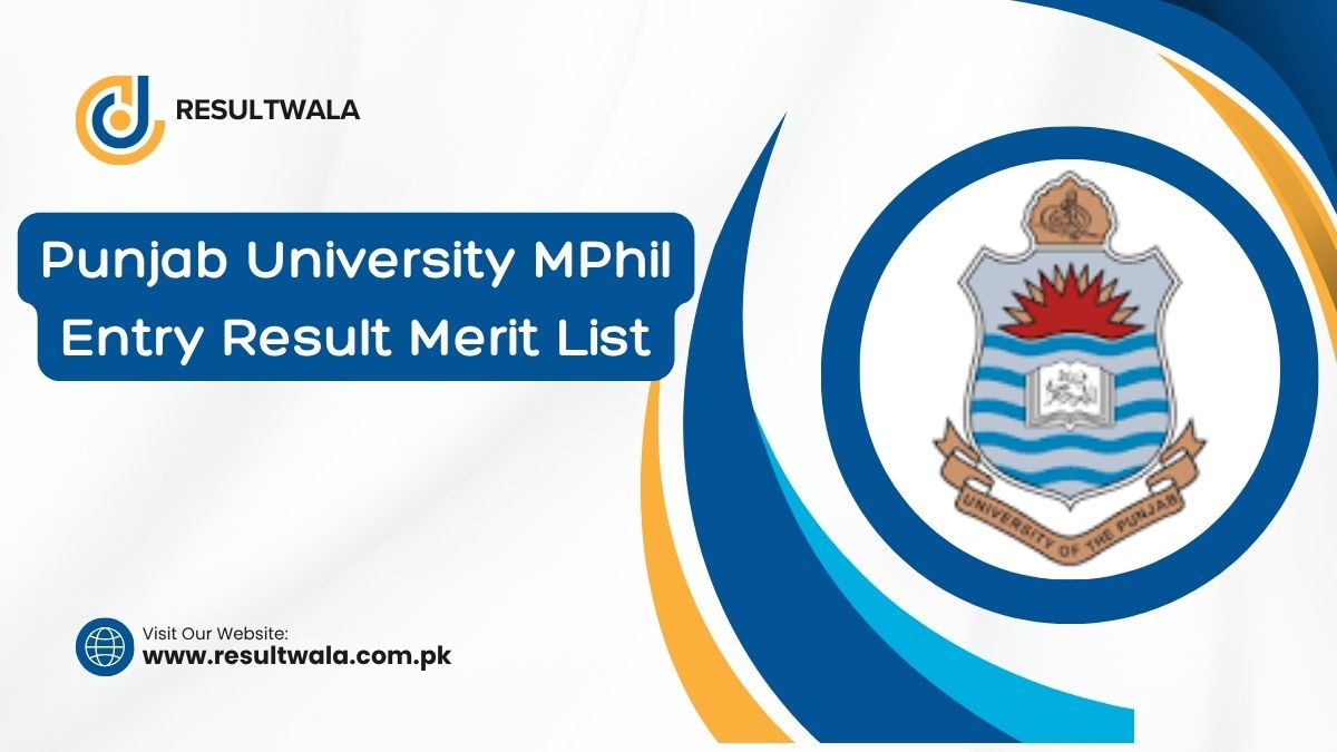 Punjab University MPhil Entry Test Result 2025‑26 Final Merit List