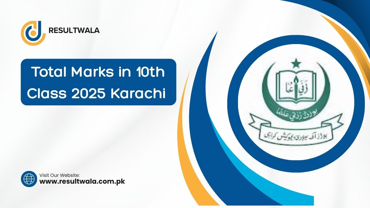Total Marks in 10th Class 2025 Karachi Board