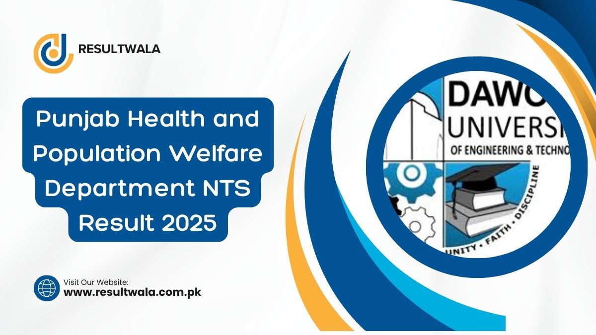 Punjab Health and Population Welfare Department NTS Result 2025